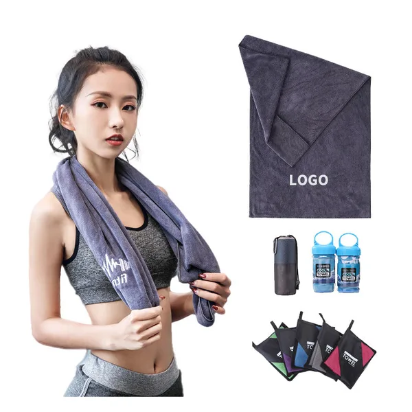 Double-sided microfiber towel, two-side print
