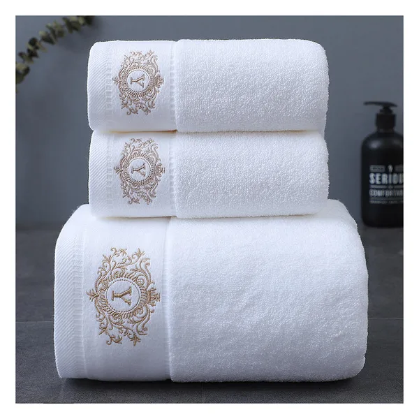 Hotel bath towel 70×140, combed cotton 500 gsm, white